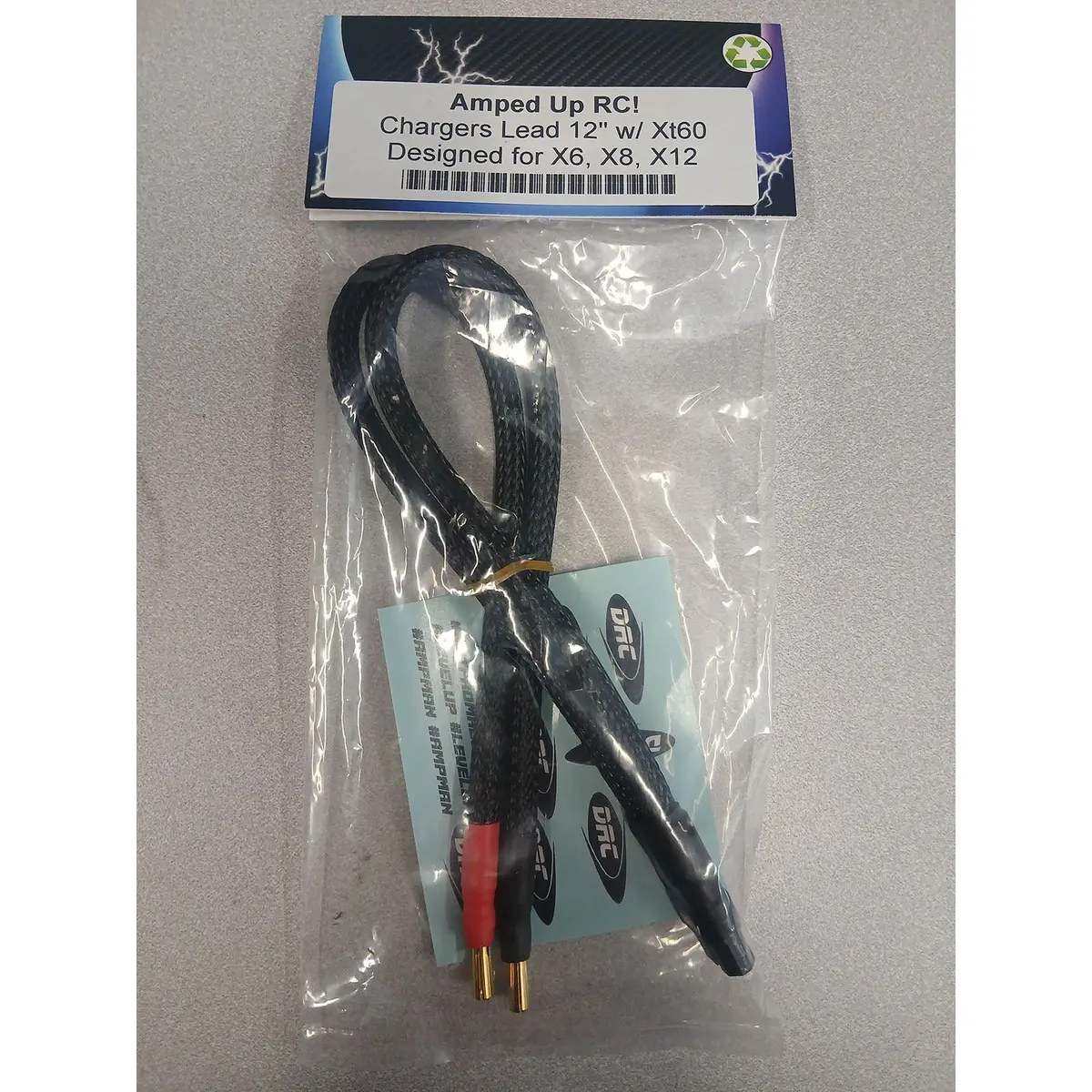 Amped Up Rc Charger Lead W/ Xt60, 12In 1