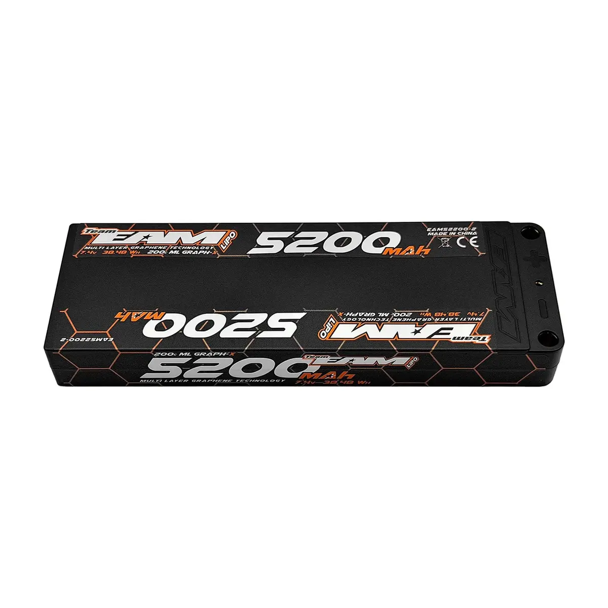 Multi Layer Graph-X 7.4V 2S Lipo Battery, Uulcg, 5200Mah 200C 1