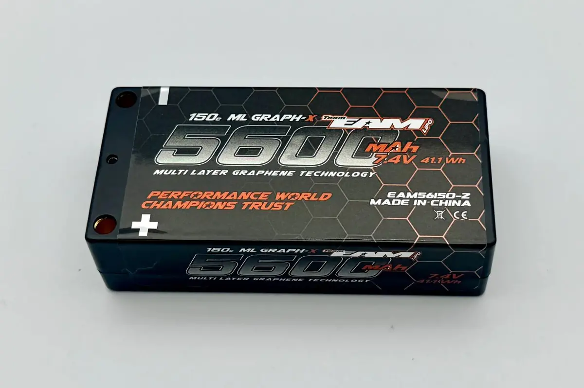 Multi Layer Graph-X 7.4V 2S Lipo Battery, Lcg Shorty, 5600Mah 150C 1