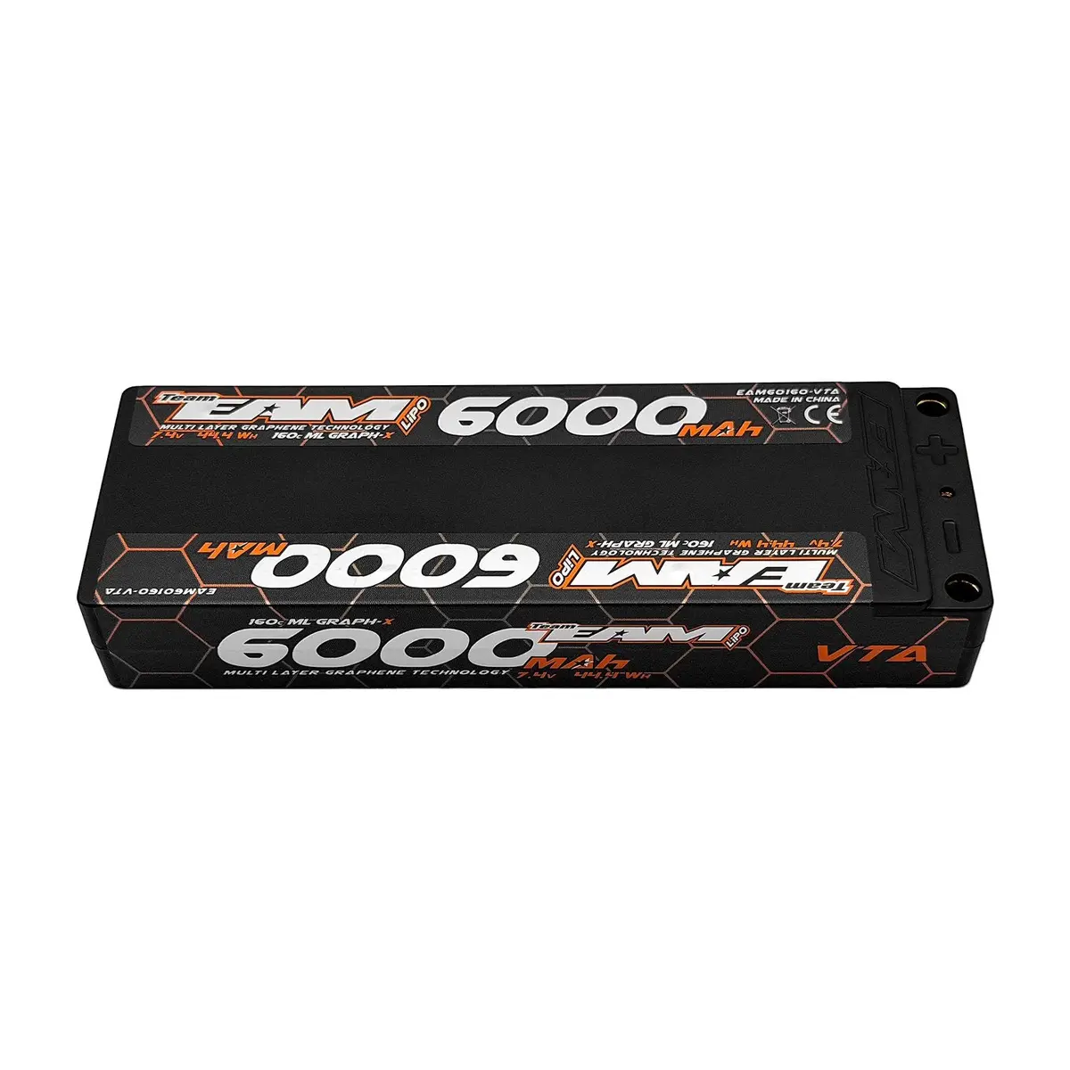 Multi Layer Graph-X 7.4V 2S Lipo Battery, Lcg Vta Spec, 6000Mah 160C 1