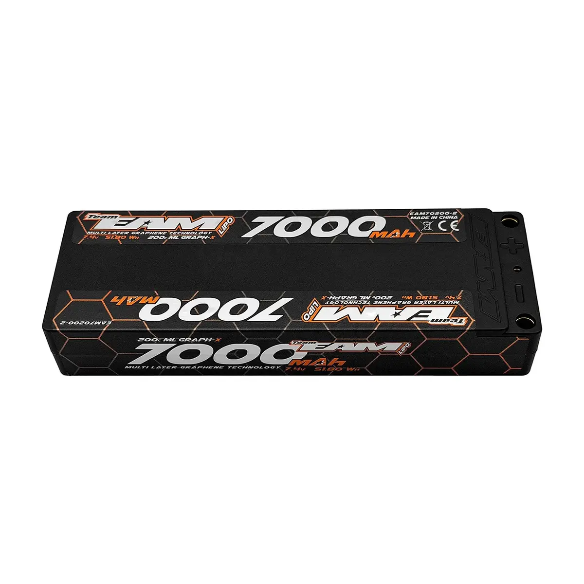 Multi Layer Graph-X 7.4V 2S Lipo Battery, 7000Mah 200C 1