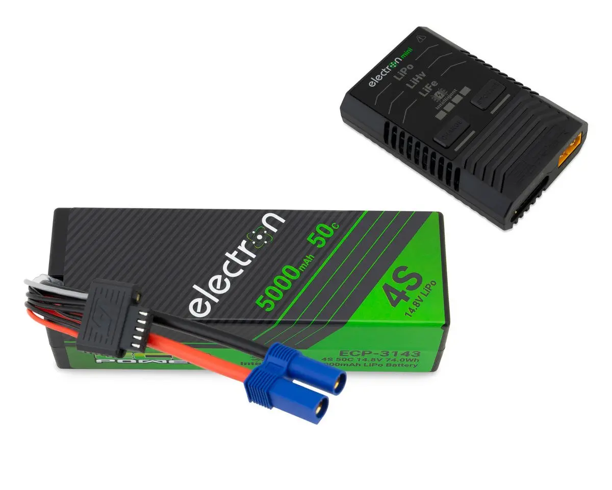 Intelligent 4S Ec5 Lipo Battery & Charger, 5000Mah 50C 1