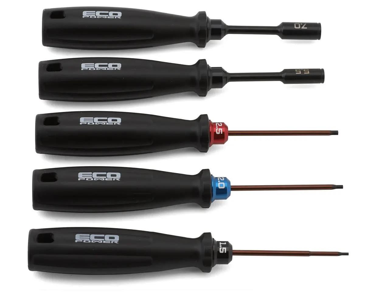 5-Piece Essential Tool Set, 1.5/2.0/2.5/5.5/7Mm Drivers 1