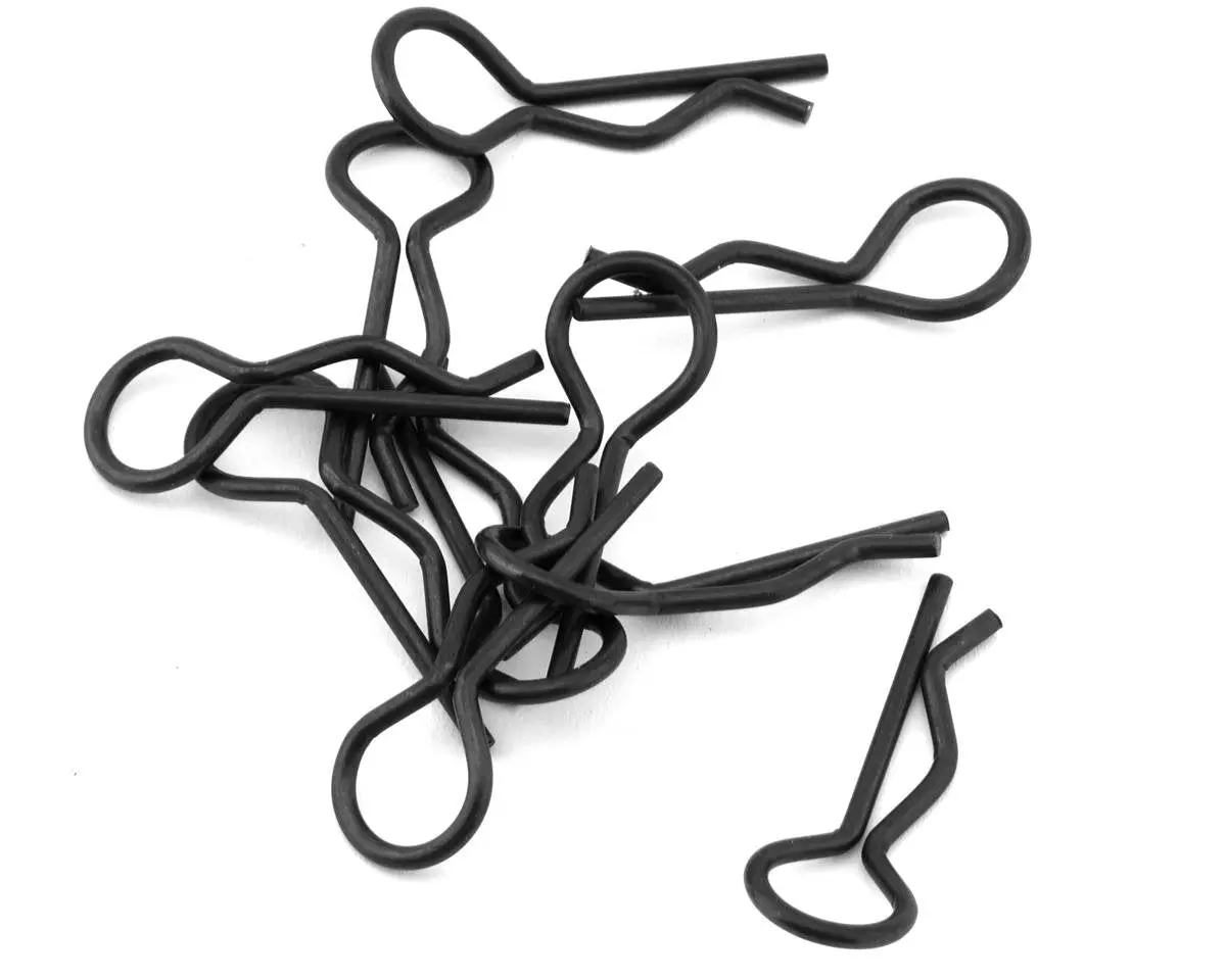 Body Clips, 1/8 Scale (10), Black 1