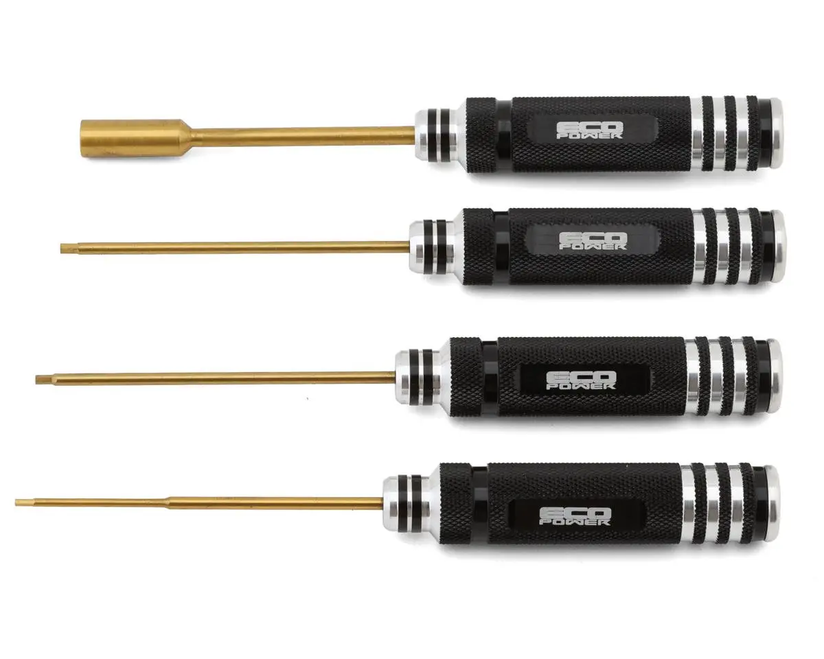 4-Piece Hex & Nut Driver Set, 1.5/2.0/2.5Mm Hex & 7Mm Nut 1