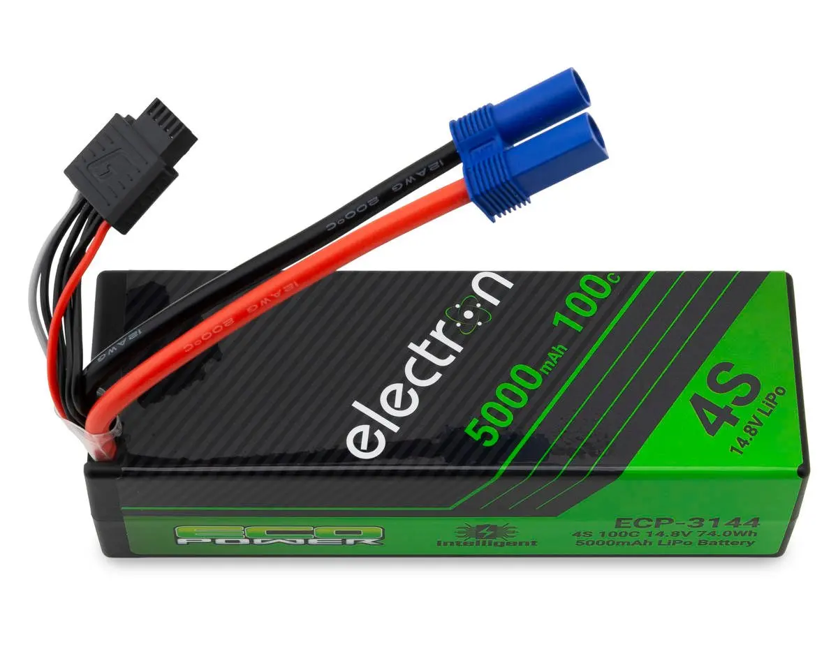 Intelligent 14.8V 4S Lipo Battery W/ Ec5, 5000Mah 100C 1