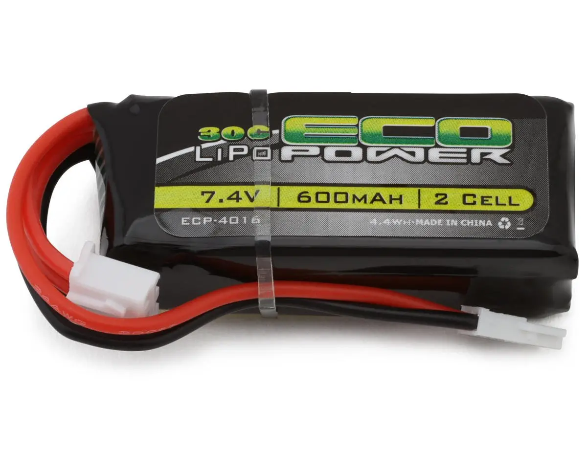 Furitek Fx118/Cr-18P 2S Lipo Battery W/ Molex, 600Mah 30C 1