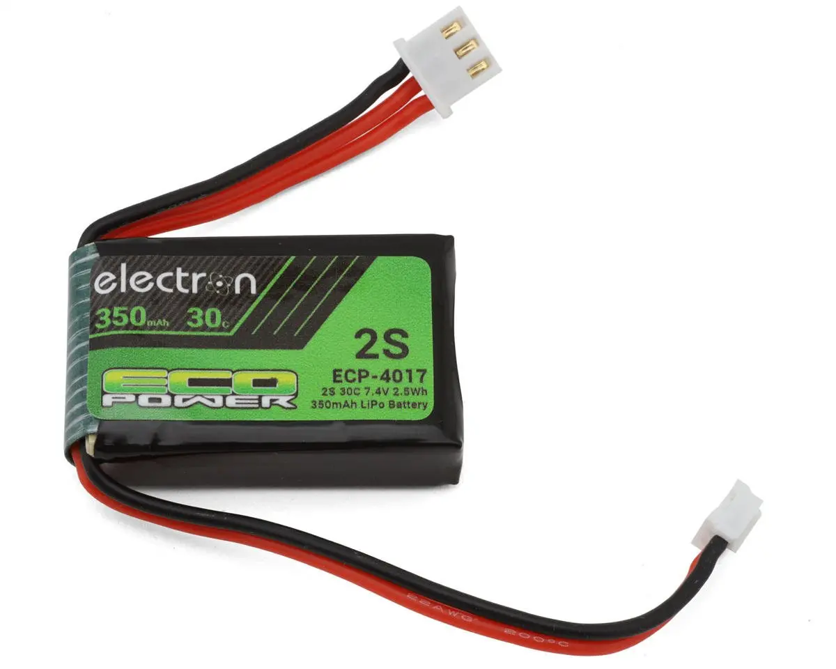 Losi Micro-B Electron 2S Lipo Battery W/ Ph2.0, 350Mah 30C 1