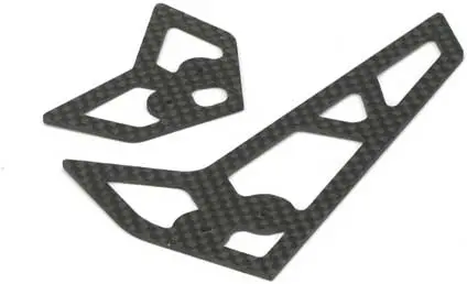 Blade Stabilizer/Fin Set, Carbon Fiber: B400 1