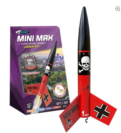 Estes Rockets Mini Der Red Max Launch Set - Intermediate 1