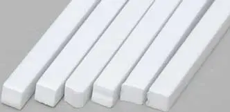 Styrene 186 Strip .125 X.125 (6) 1