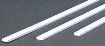 Styrene Channel .312 7.9Mm (2) By Evergreen Scale Models 1