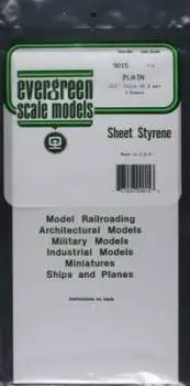 Styrene Plain Sheet .015 6X12 (3) By Evergreen Scale Models 1