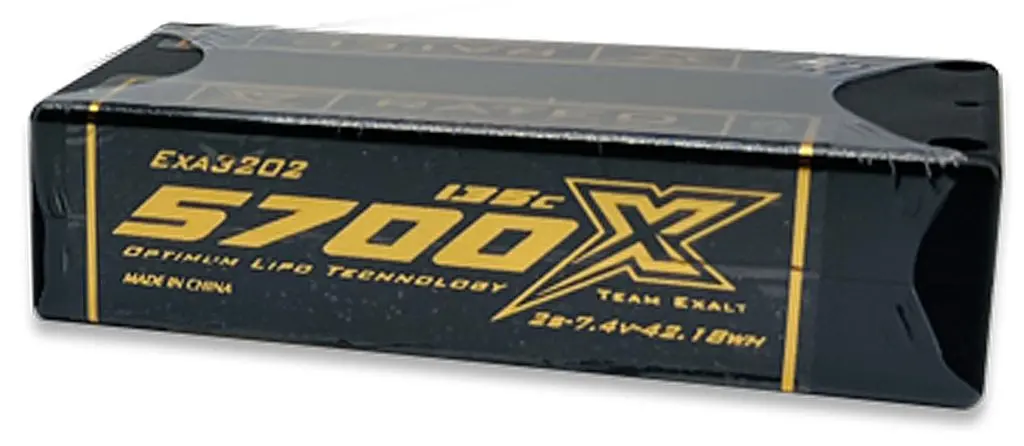 Exalt X-Rated 7.4V 2S Lipo Battery, Shorty, 5700Mah 135C 1