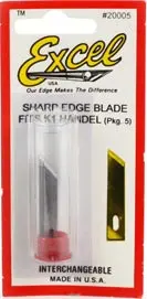 Angled Chisel Blade, 5Pc, Carded 1