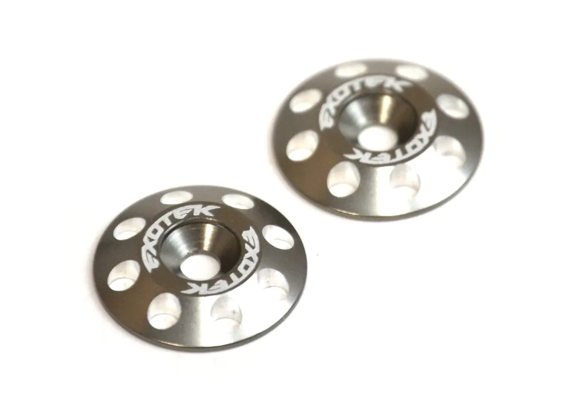 Flite Wing Aluminum Buttons V2, Gunmetal 1