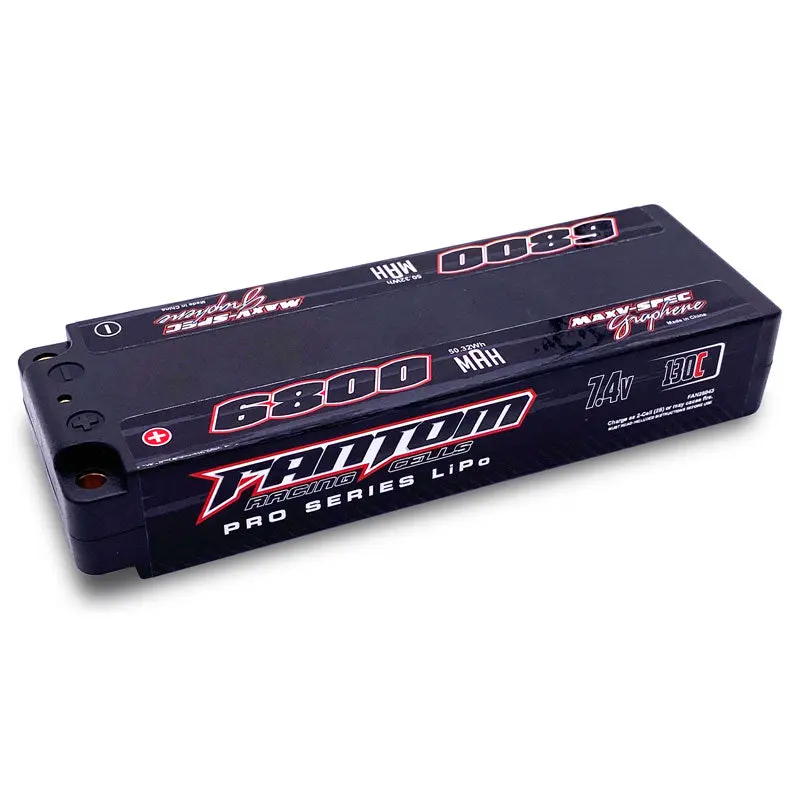 Maxv-Spec Silicon Graphene 7.4V 2S Lipo Battery, 6800Mah 130C 1