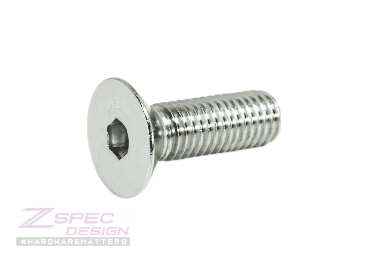Zspec M10-1.5X30mm Flat-Head Fhsc Fasteners, Stainless, Per Each 2