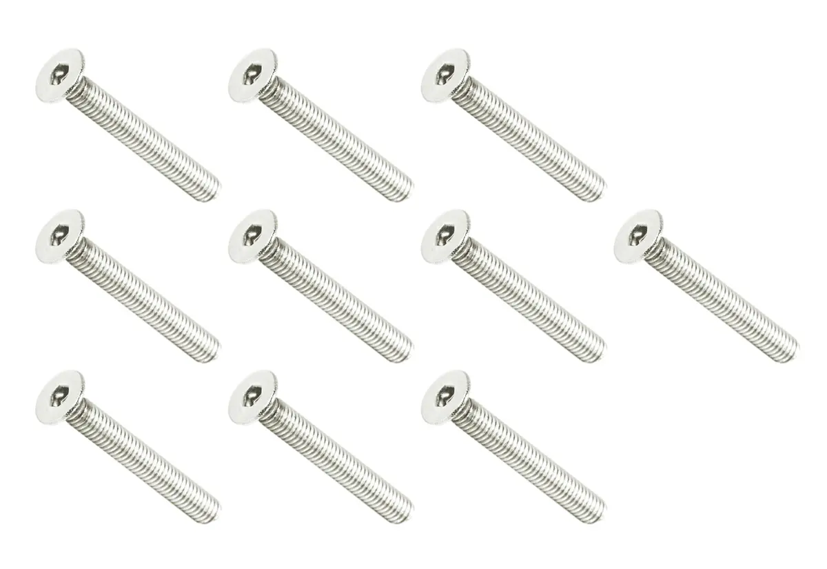 Zspec M4-0.7X30mm Fasteners, Fhsc, Stainless Steel Sus304, 10-Pack 1