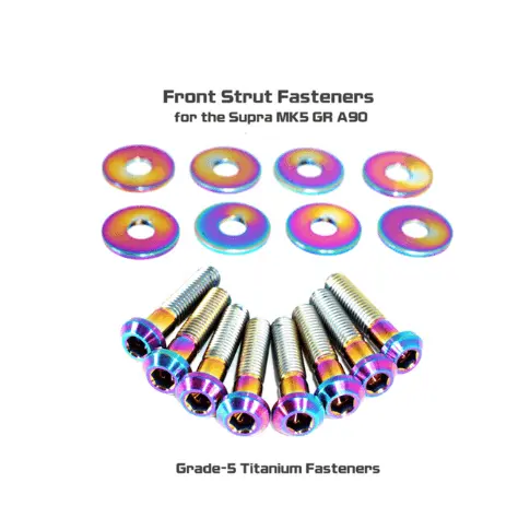 Zspec Front Struts Fastener Kit For '20+ Toyota Supra Mkv Gr A90, Grade-5 Titanium 5