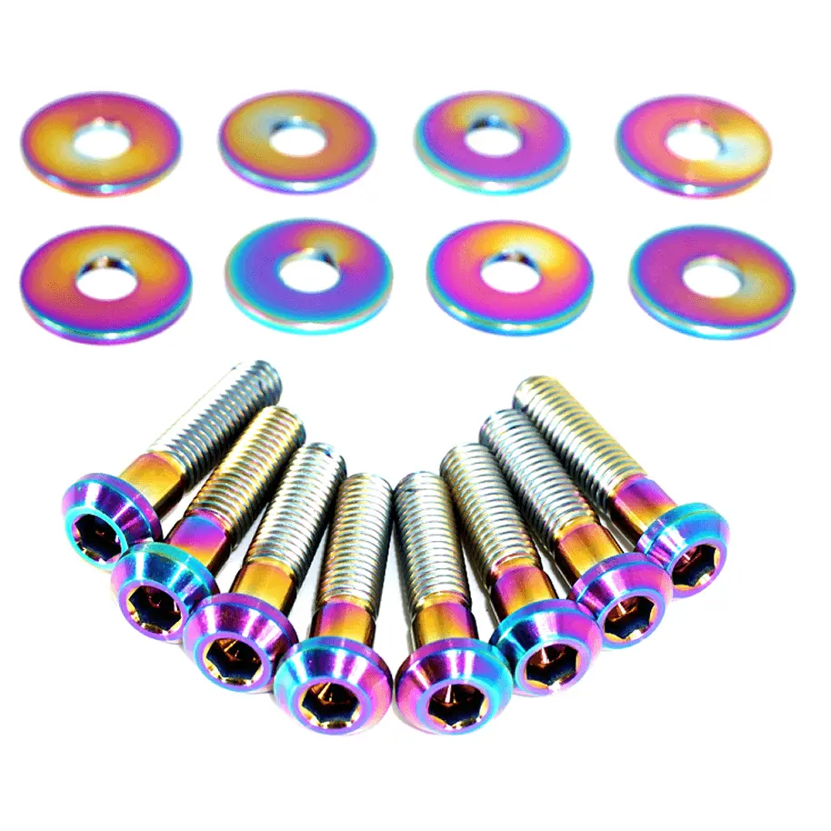 Zspec Front Struts Fastener Kit For '20+ Toyota Supra Mkv Gr A90, Grade-5 Titanium 4