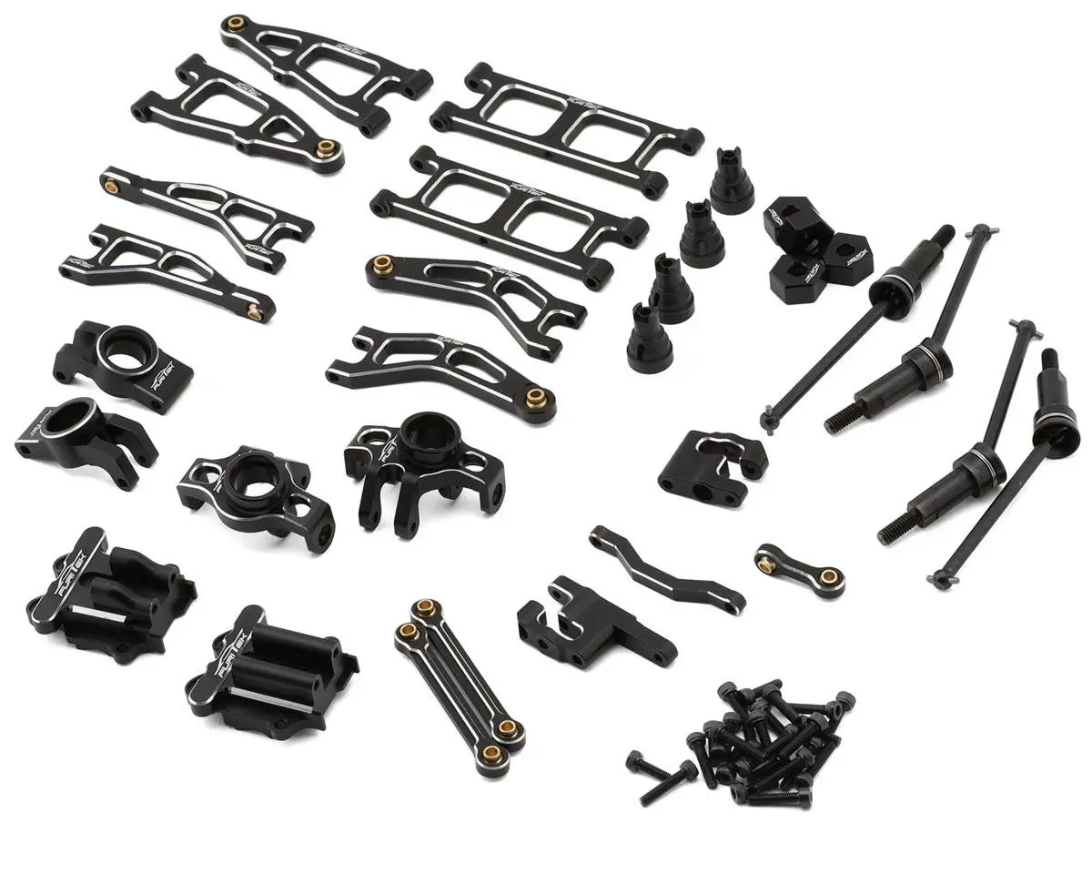 Arrma Granite/Typhon Grom Ultimate Aluminum Upgrade Combo, Black 1