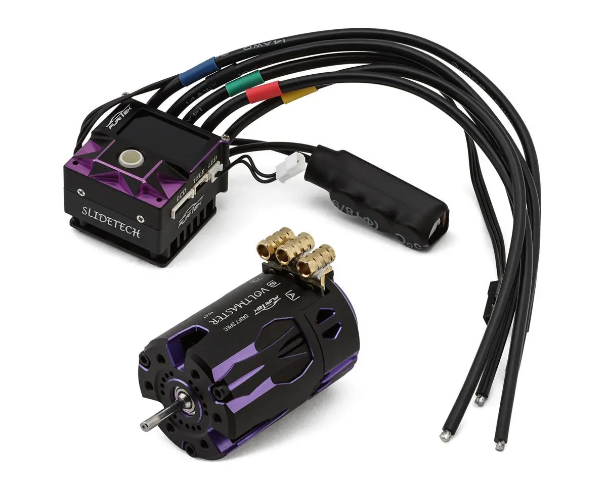 Slidevolt 1/10 Drift Sensored Brushless Motor & Esc Combo 1