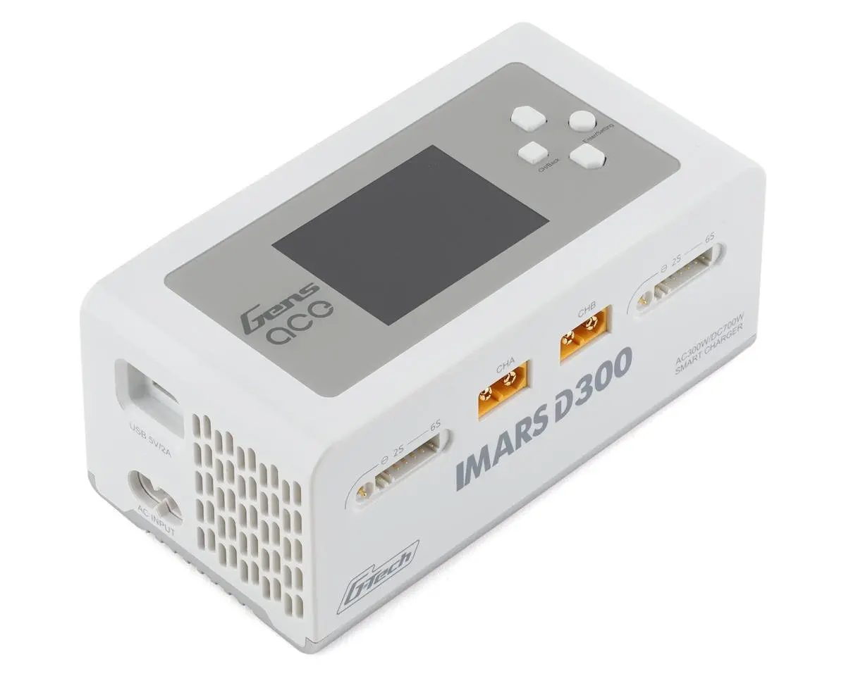 Imars D300 G-Tech Smart Dual Ac/Dc Battery Charger, 6S/16A/350W X2, White 1