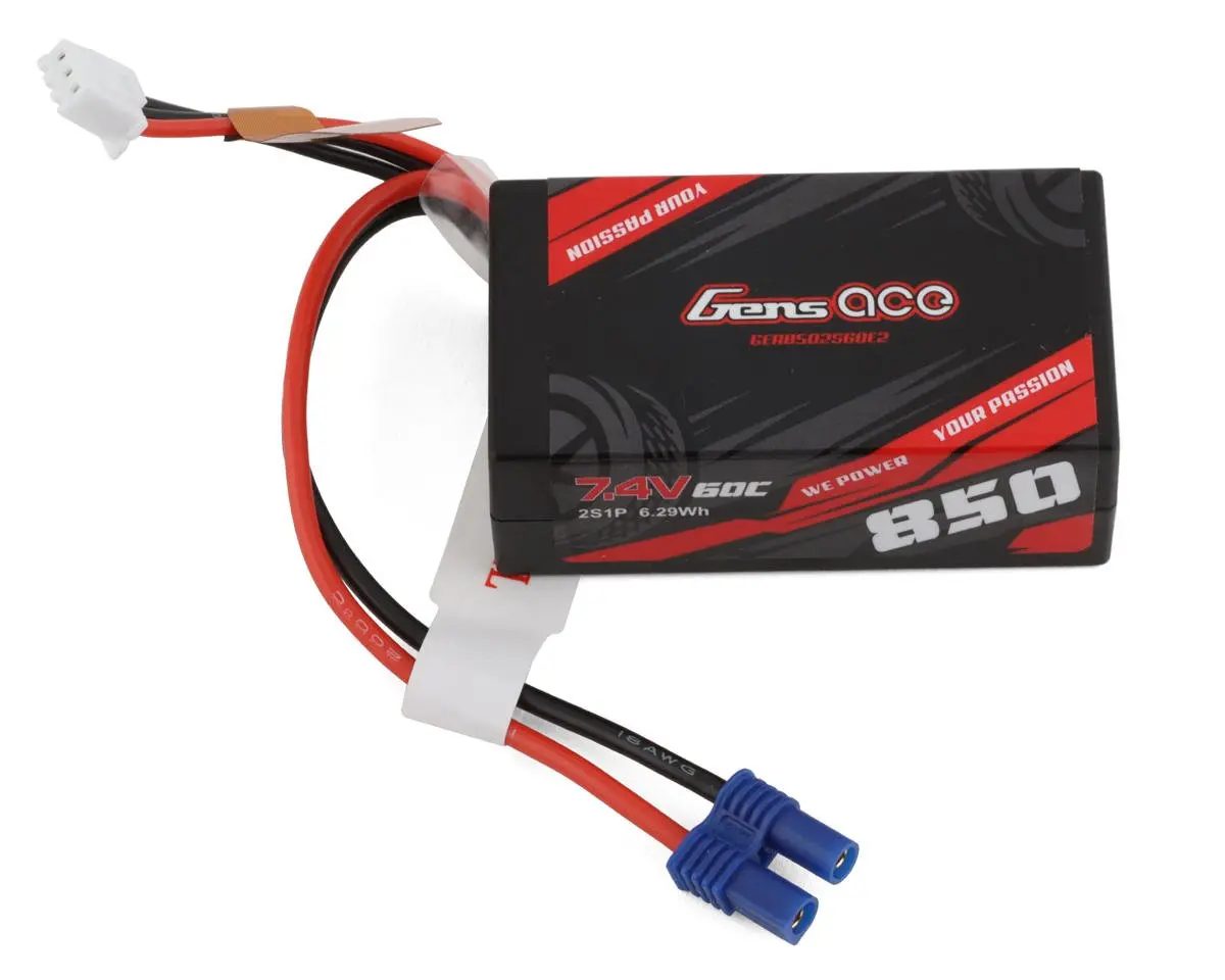 Mini-B 2S 7.4V Lipo Battery, 60C 850Mah 1