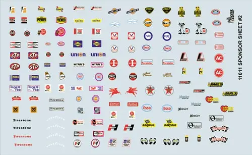 Gofer Racing 11011 1/24-1/25 Manufacturer Sponsor Logos #2 1