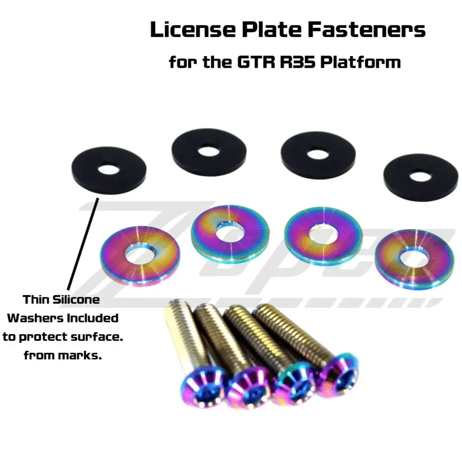 Zspec Stage-1 Dress Up Bolts® Fastener Kit For '09-23 Nissan Gtr (R35), Titanium & Billet 4