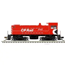 Atlas 10003832 Ho Alco S4 - Loksound And Dcc - Master(R) Gold -- Canadian Pacific #7117 (Red, Black, White) 1