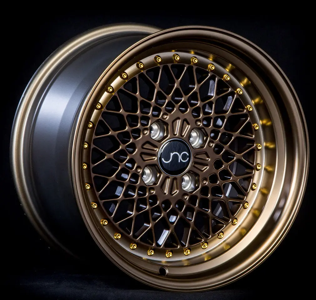 Jnc045 Machined Bronze W/ Gold Rivets 1