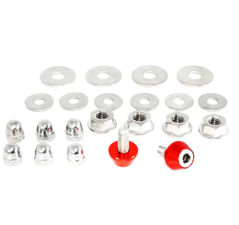 Zspec Hood & Hood Latch Fastener Kit For '03-06 Dodge Viper, Stainless & Billet 3