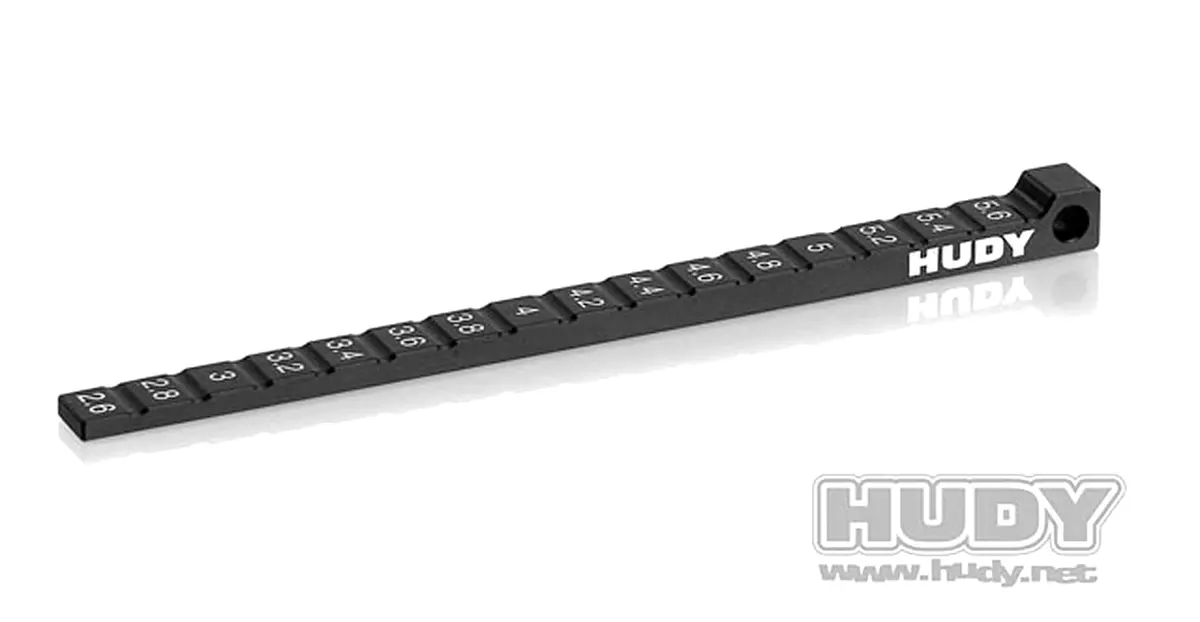 Stepped Ride Height Gauge, 1/10 & 1/12 Pan Cars 1
