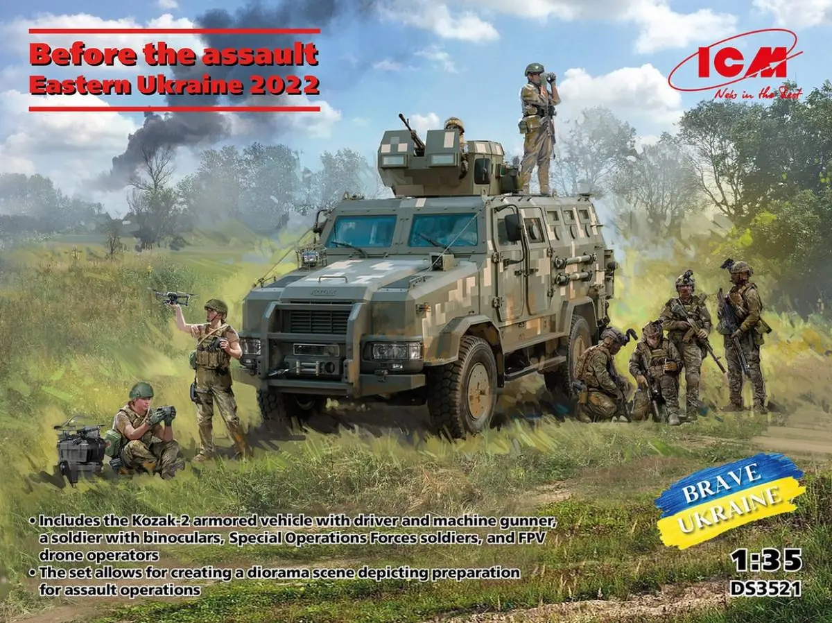 Icm Ds3521 1/35 Before The Assault. Eastern Ukraine 2022 1