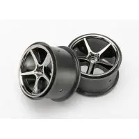Gemini Blk Wheels(2):1/16E-Revo 1