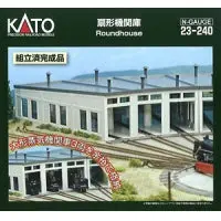 Kato 23-240, N Scale Three-Stall Concrete Roundhouse 1