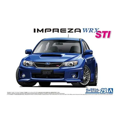 Aoshima 1/24 Subaru Grb Impreza Wrx Sti 2010 1