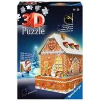 Ravensburger 257Pc 3D - Gingerbread House - Night Edition 1