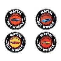12" Hot Wheels Collector Button Tin Sign Assortment 2021 1