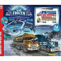 Auto World 14' Semi-Frozen Extreme Conditions Slot Race Set 1