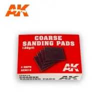 Ak Interactive Coarse Sanding Pads 120 Grit. 4 Units 1