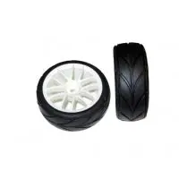 White Wheels And Tires 2Pcs Redcat Racing 1