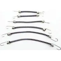 Hr 1/10 Scale Bungee Cord Set (6) - Black Blue Orange 1
