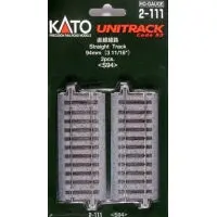 H0 Kato Unitrack 2-111 Straight Track 94 Mm 2 Pc(S) 1