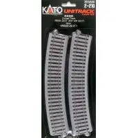 H0 Kato Unitrack 2-210 Curve 4 Pc(S) 1