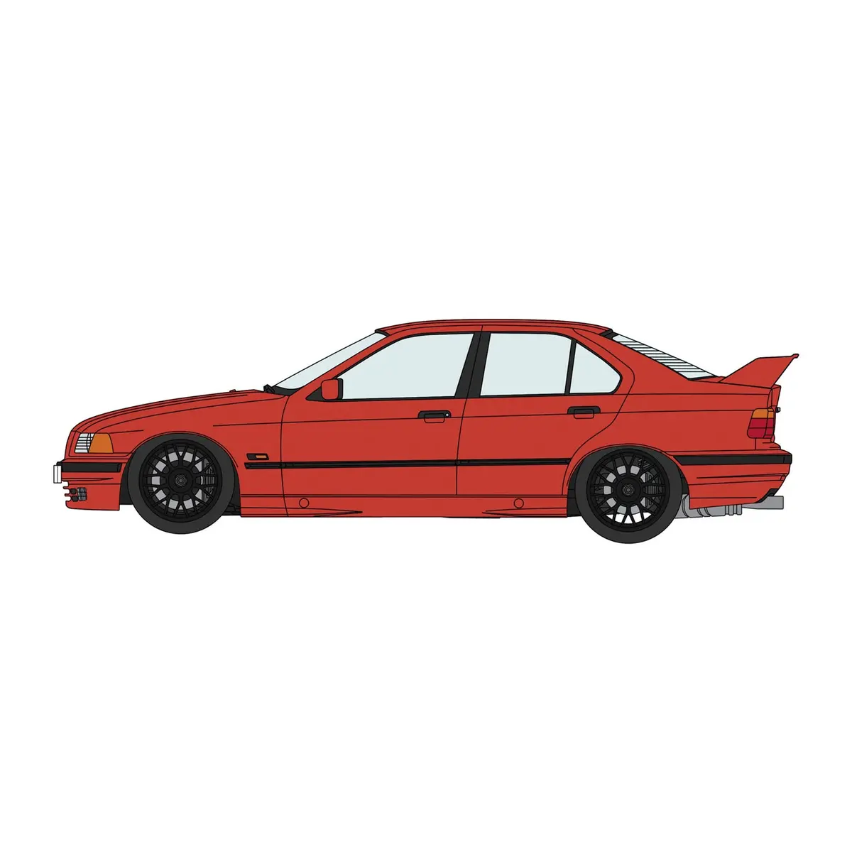 Hasegawa 1/24 Bmw 320I W/Trunk Spoiler 1