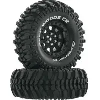 Deep Woods Cr C3 Mounted 1.9" Crawler Black (2) By Duratrax 1