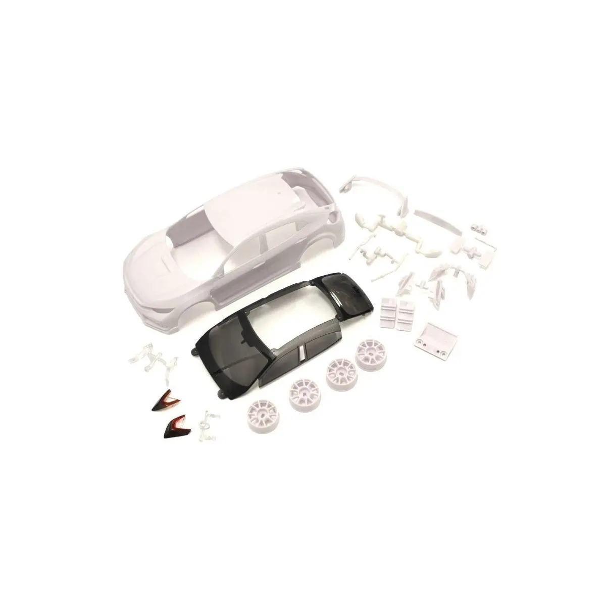 Mzn194 - Honda Civic Typer White Body Set(W/Wheel) 1